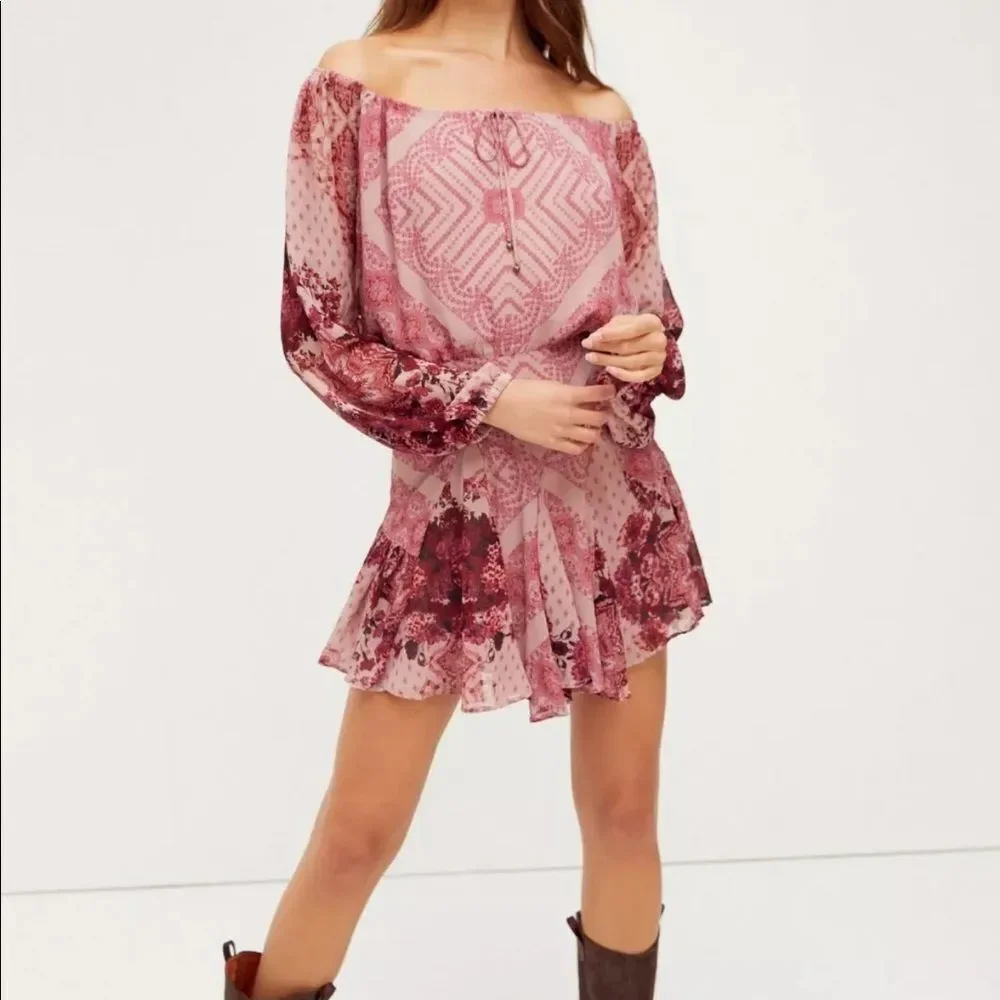 NWT Free People Seven Wonders Mini Dress Size S